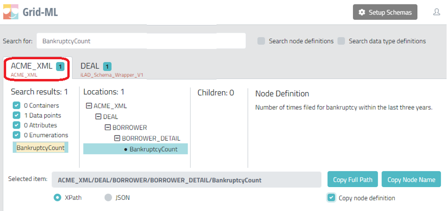 Copying Internal XPATH, Element Name and Definition